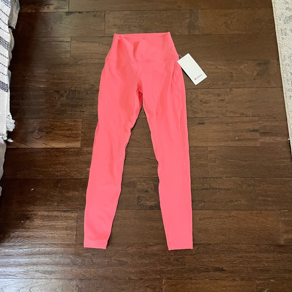 Lululemon coral leggings size 6